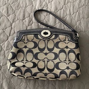 Classic Coach wristlet